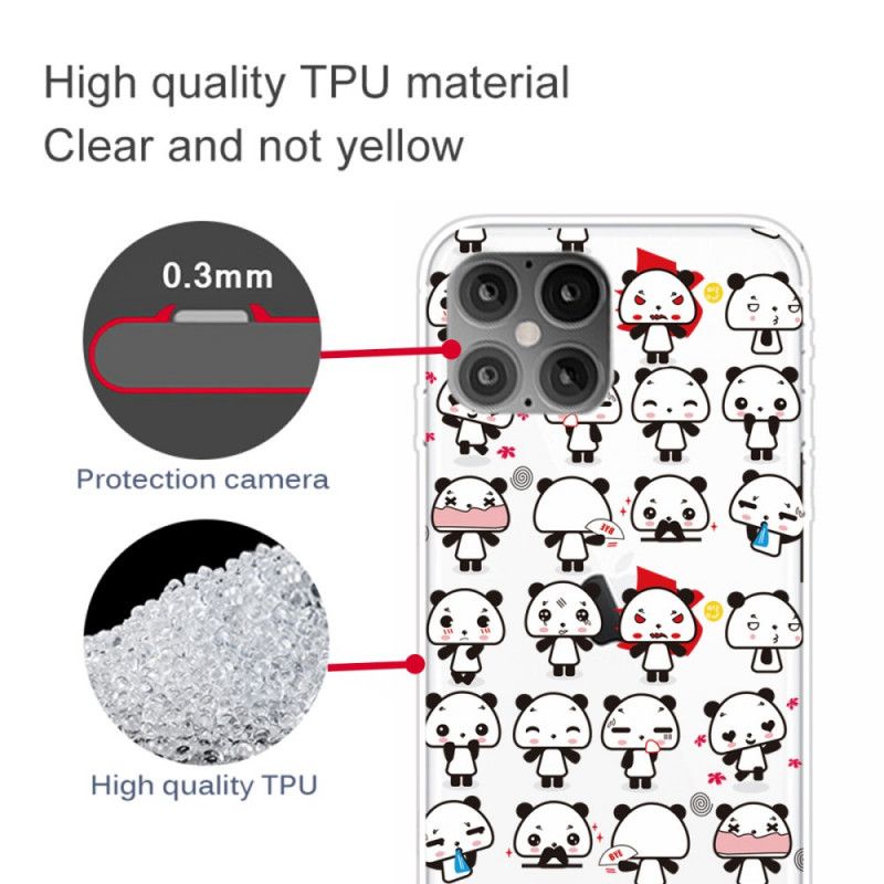 Coque iPhone 12 Pro Max Funny Pandas