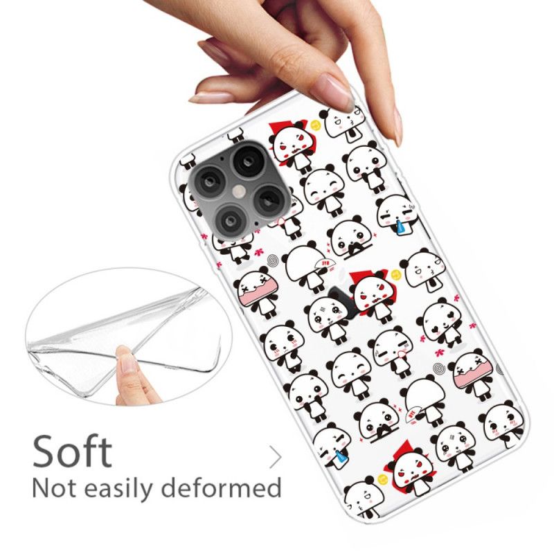 Coque iPhone 12 Pro Max Funny Pandas