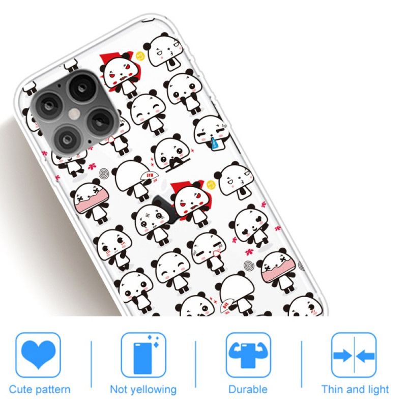 Coque iPhone 12 Pro Max Funny Pandas