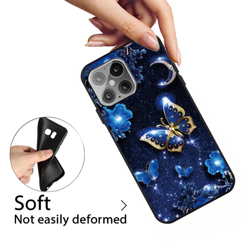 Coque iPhone 12 Pro Max Papillon La Nuit De Lune