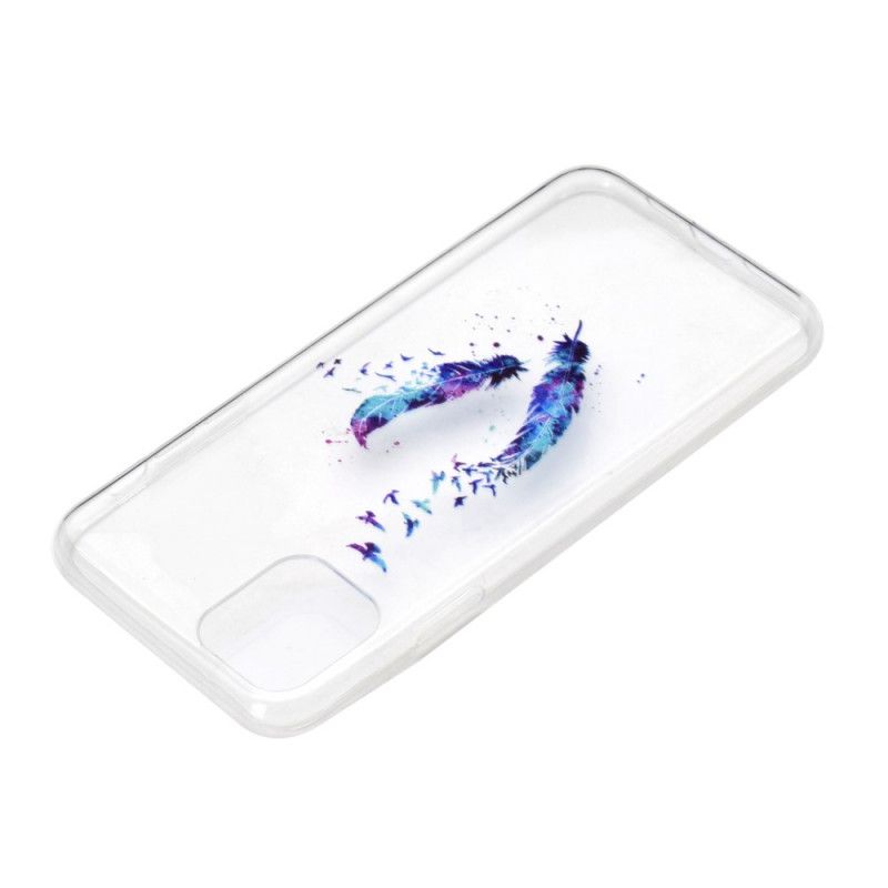 Coque iPhone 12 Pro Max Transparente Plumes