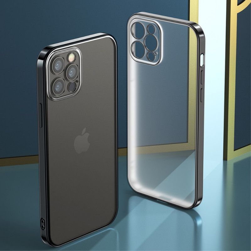 Coque iPhone 12 / 12 Pro Rebords Style Métal Benks