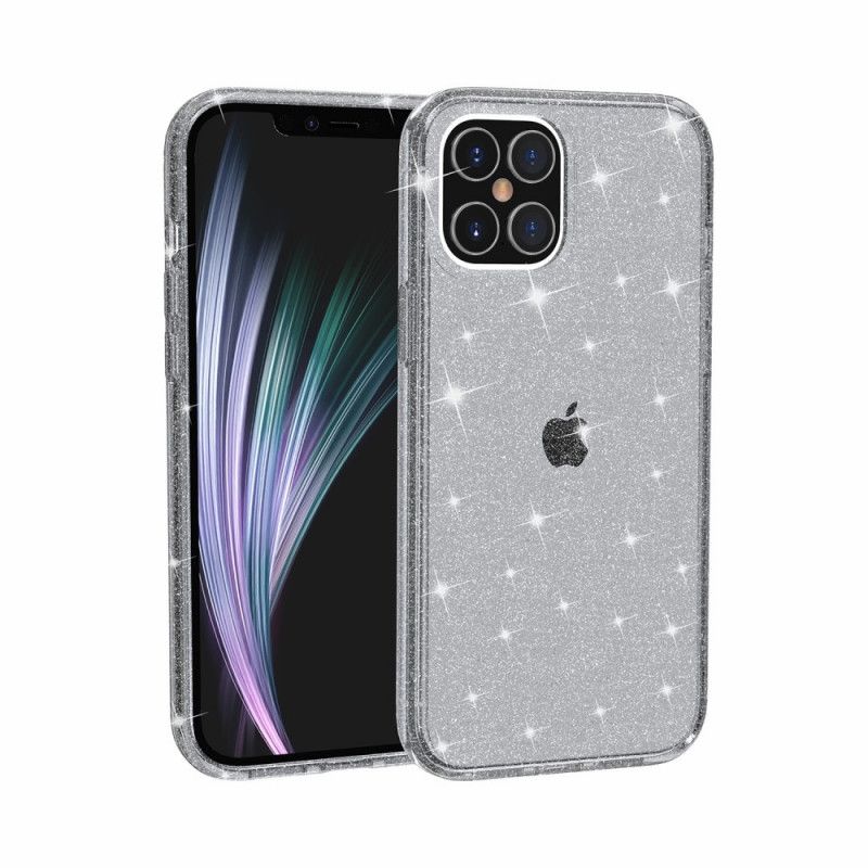 Coque iPhone 12 / 12 Pro Transparente Paillettes