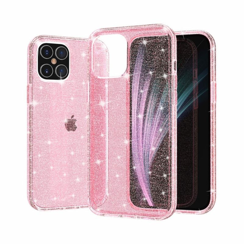 Coque iPhone 12 / 12 Pro Transparente Paillettes