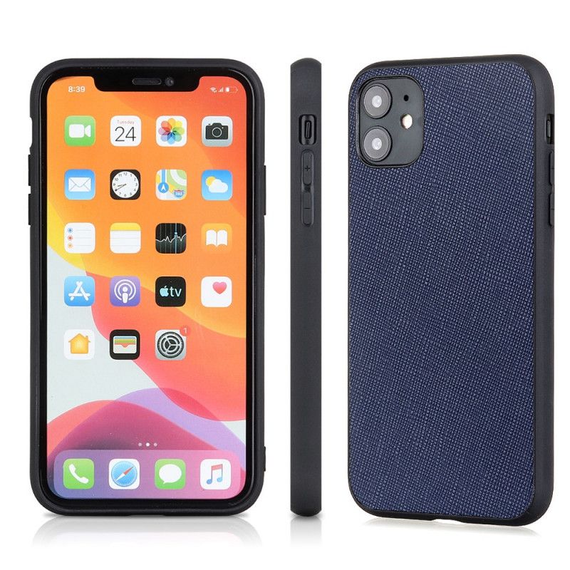 Coque iPhone 12 / 12 Pro Véritable Cuir Texturé