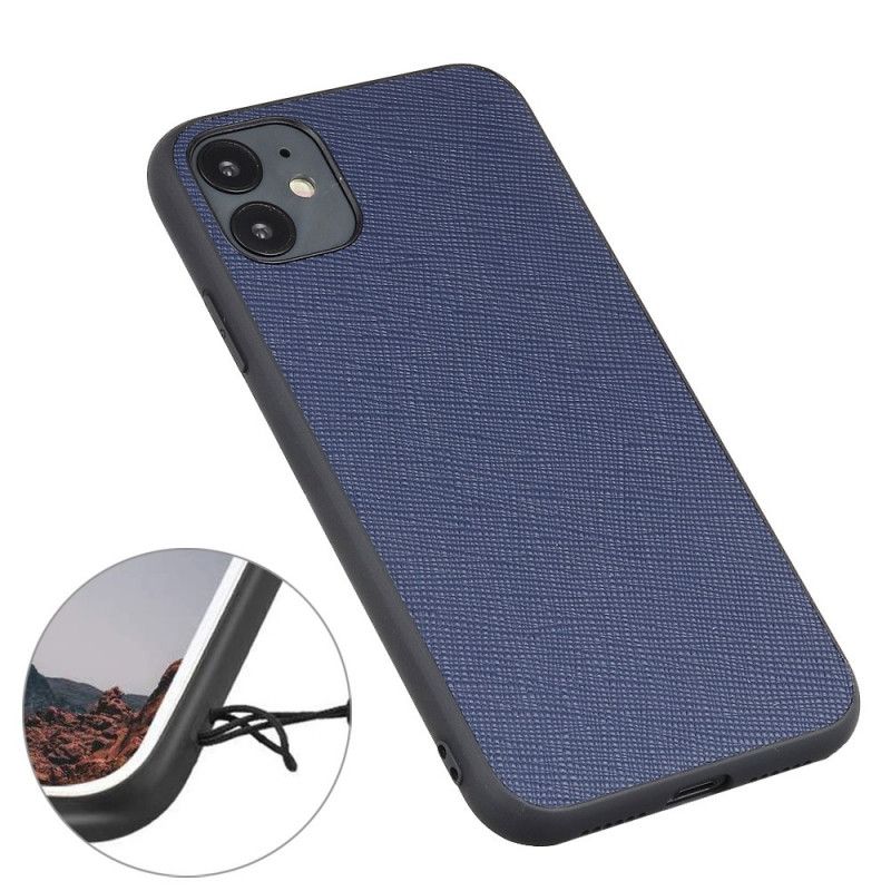 Coque iPhone 12 / 12 Pro Véritable Cuir Texturé