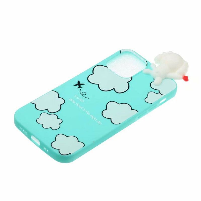 Coque iPhone 13 Chien Dans Les Nuages 3d