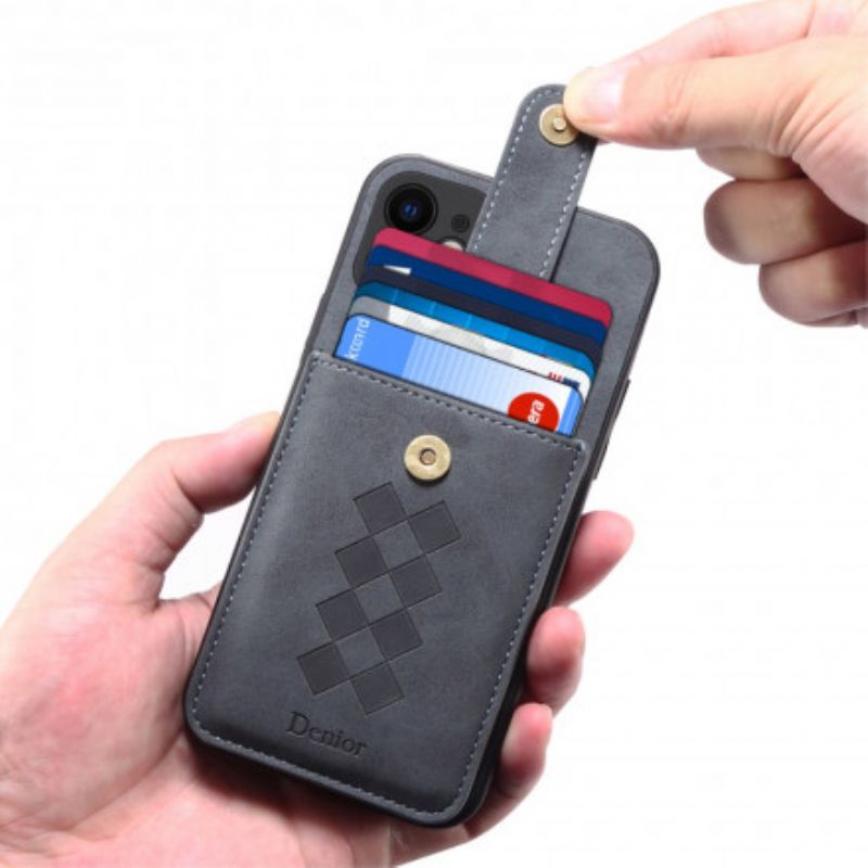 Coque iPhone 13 Porte-cartes Détachable Denior