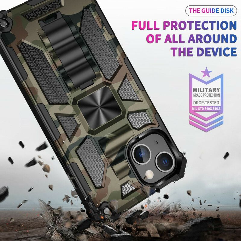 Coque iPhone 13 Pro Camouflage Support Amovible