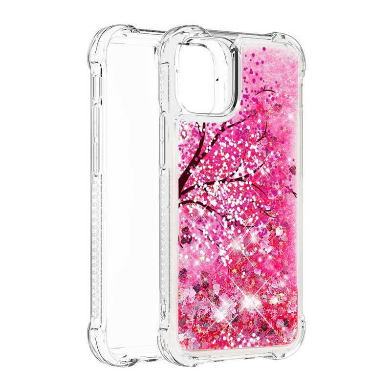 Coque iPhone 13 Pro Max Arbre Paillettes