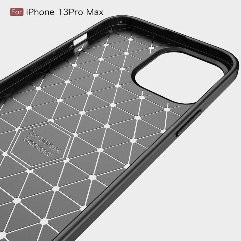 Coque iPhone 13 Pro Max Fibre Carbone Brossée