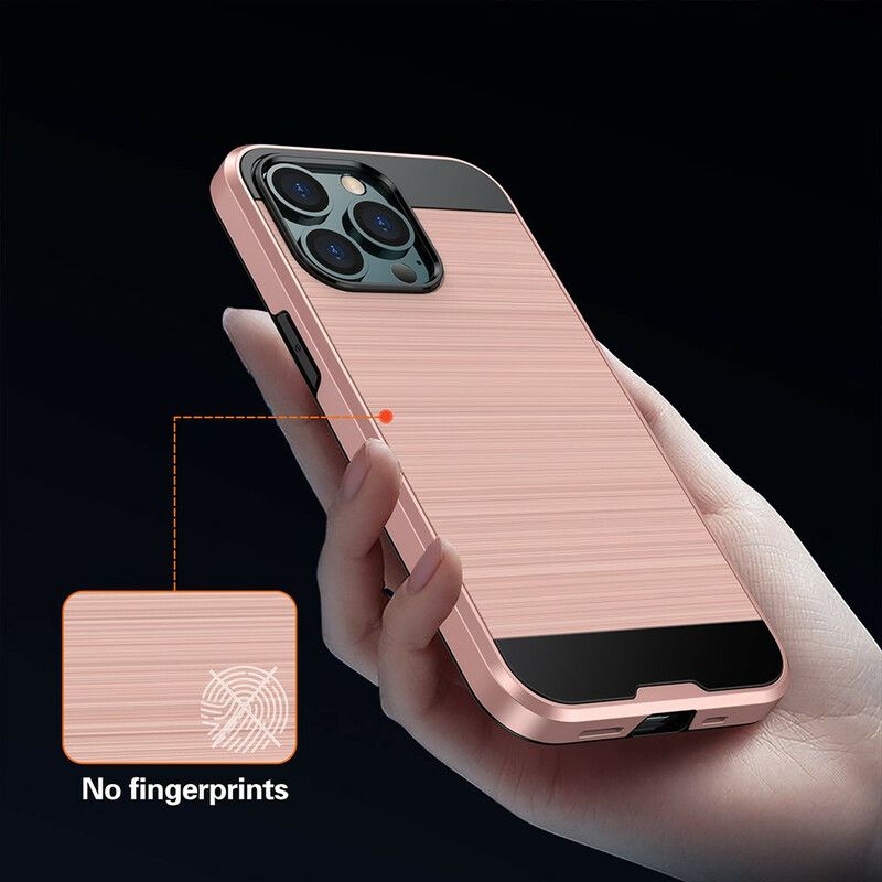 Coque iPhone 13 Pro Max Fibre Carbone Brossée