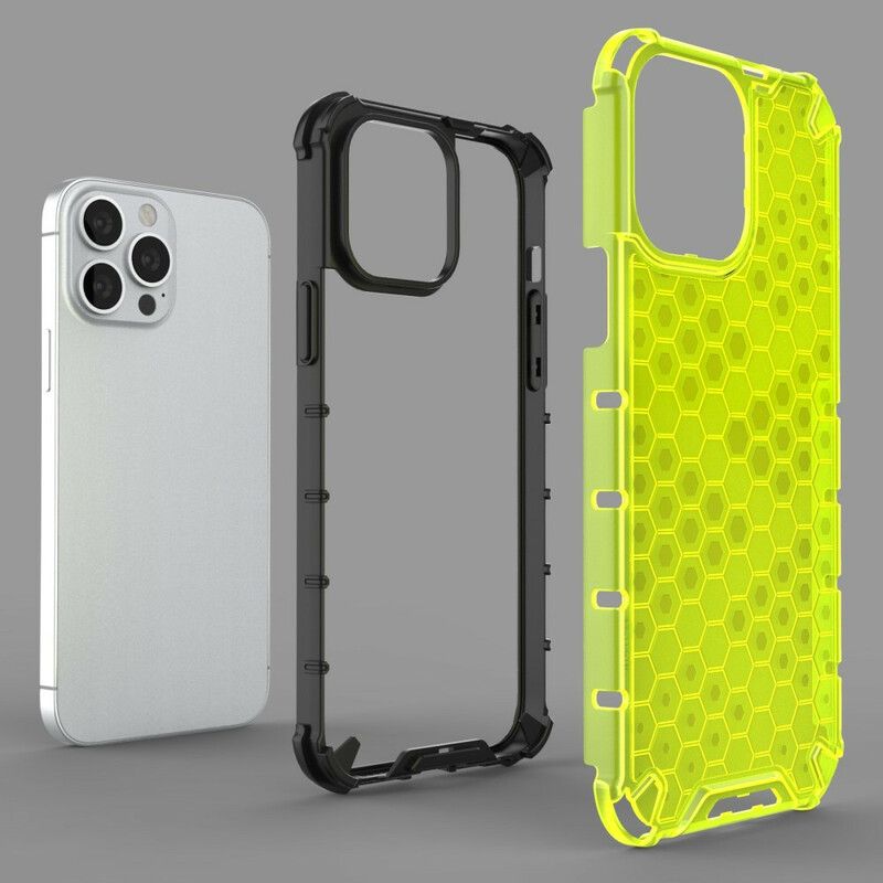 Coque iPhone 13 Pro Max Style Nid D'abeille