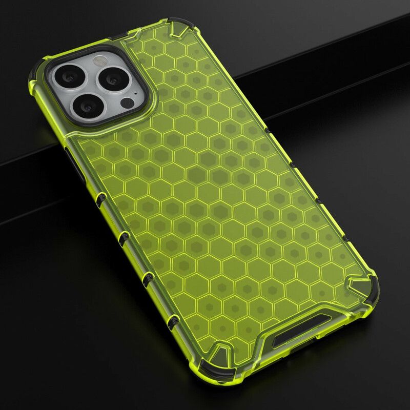 Coque iPhone 13 Pro Max Style Nid D'abeille