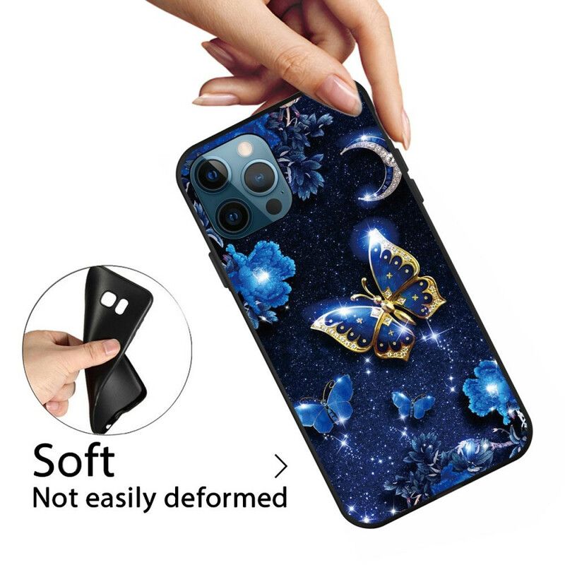 Coque iPhone 13 Pro Papillon La Nuit