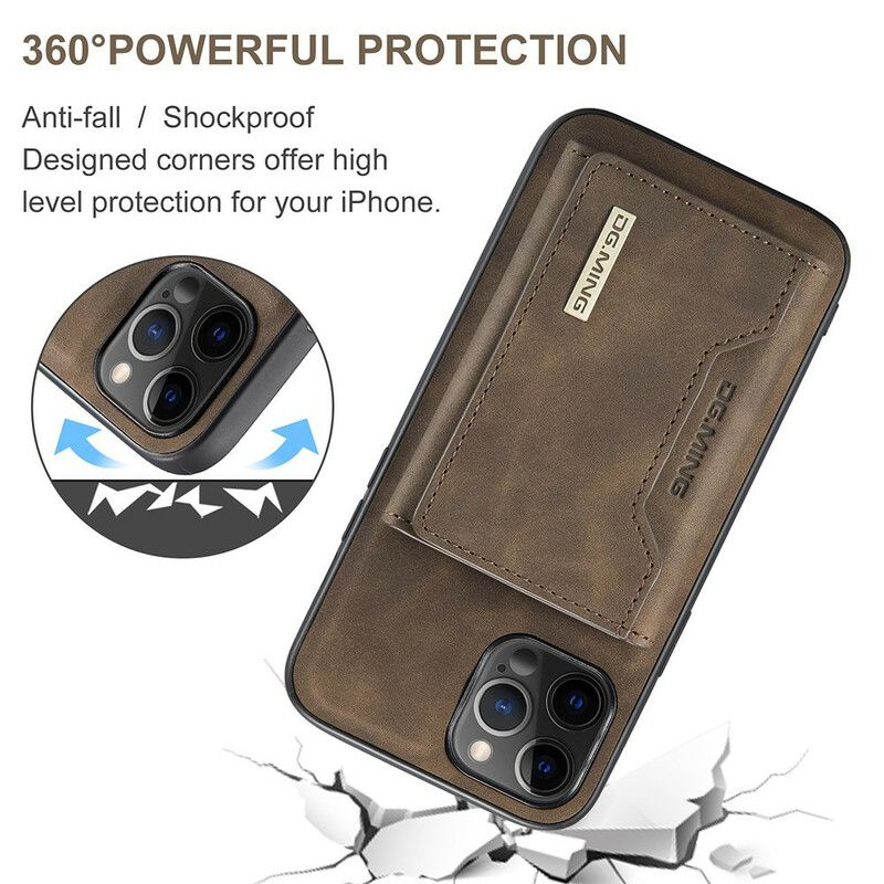 Coque iPhone 13 Pro Porte-cartes Détachable Dg.ming