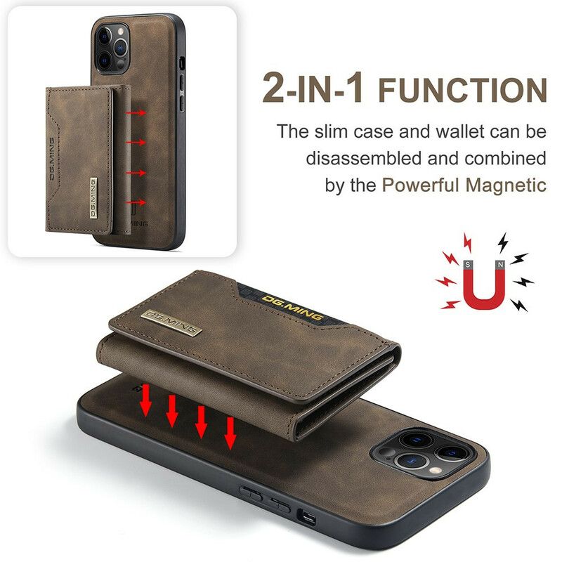 Coque iPhone 13 Pro Porte-cartes Détachable Dg.ming