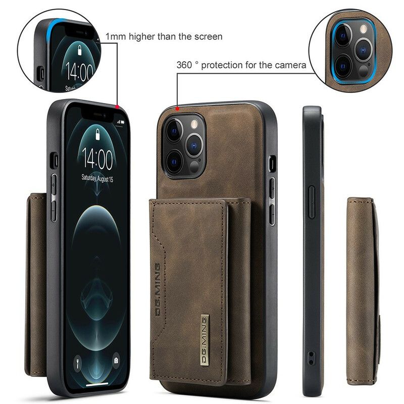 Coque iPhone 13 Pro Porte-cartes Détachable Dg.ming