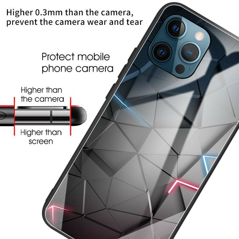 Coque iPhone 13 Pro Verre Trempé Géométrie