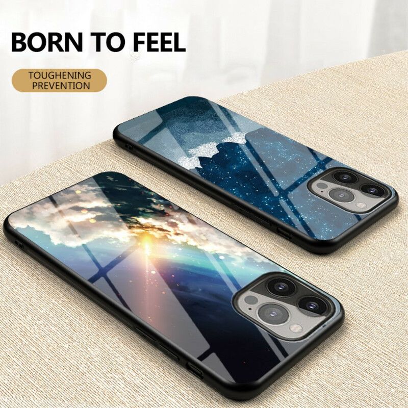 Coque iPhone 13 Pro Verre Trempé Starry Sky