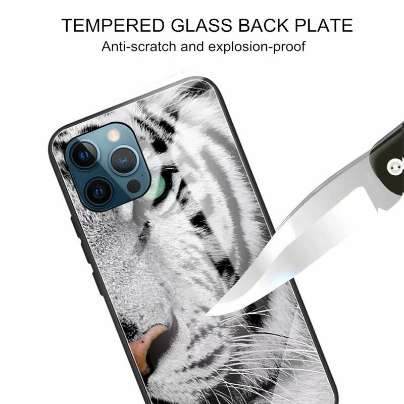 Coque iPhone 13 Pro Verre Trempé Tigre