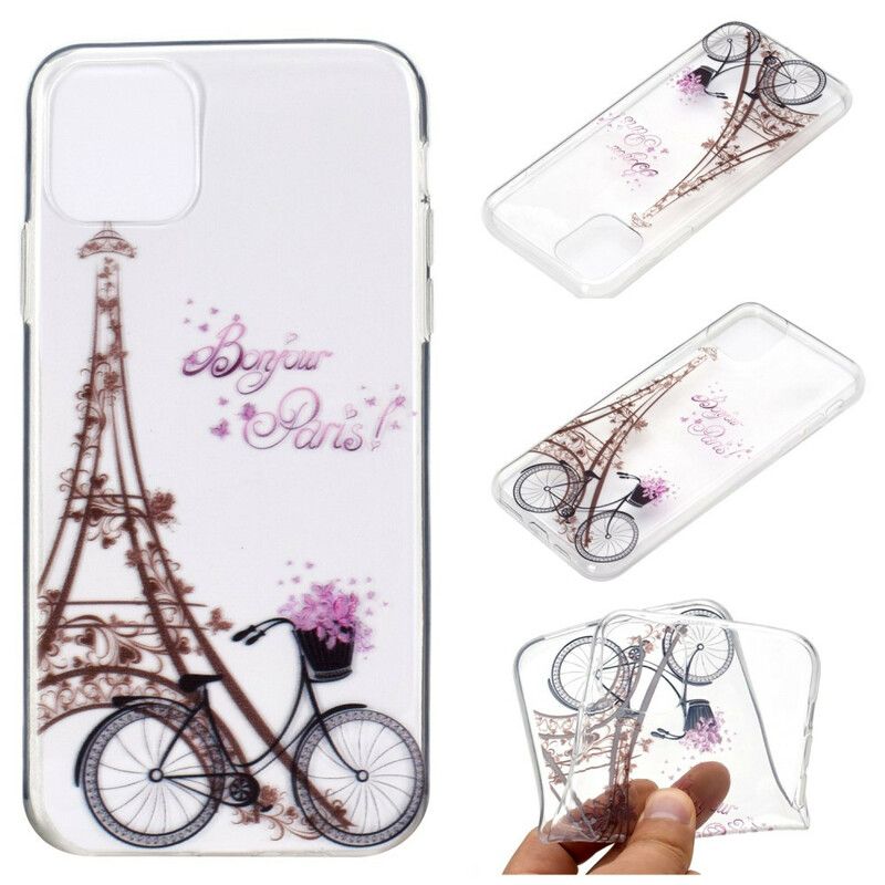 Coque iPhone 13 Transparente Bonjour Paris