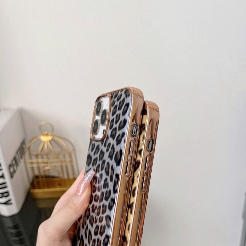 Coque iPhone 14 Effet Peau de Léopard