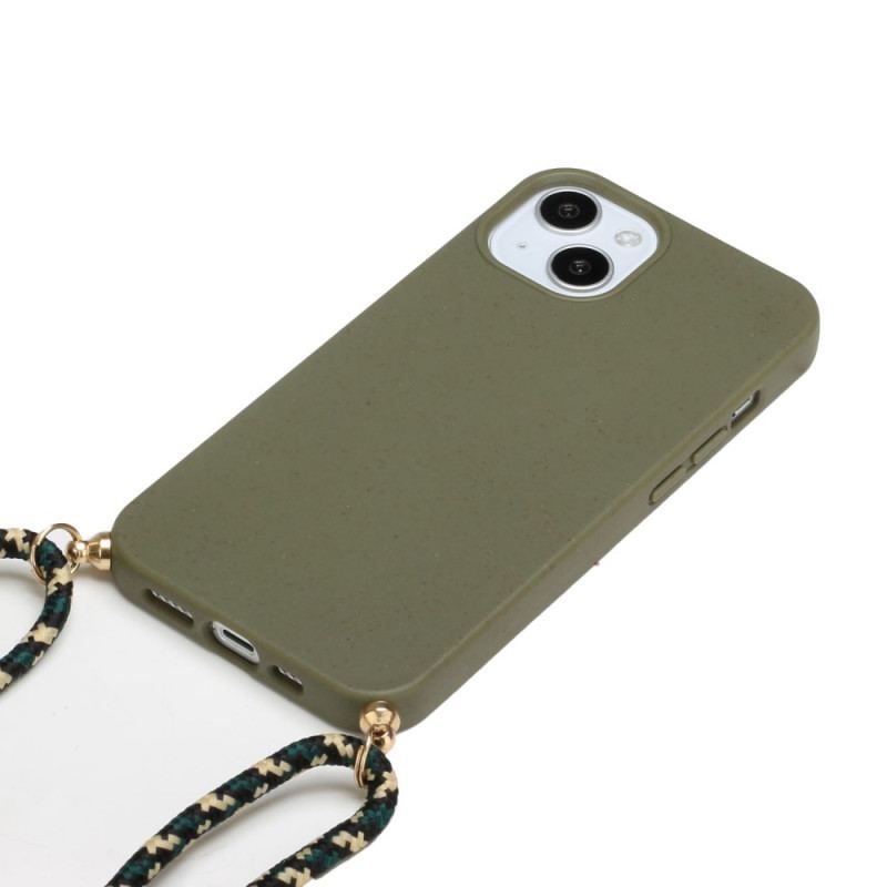 Coque iPhone 14 Plus Silicone avec Cordon Coloré