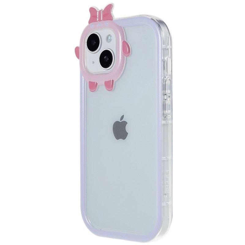 Coque iPhone 14 Plus Transparente et Protection Lentille Amusante