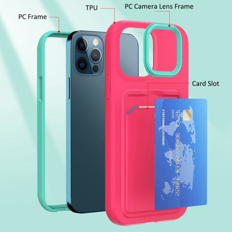 Coque iPhone 14 Pro Bicolore Porte Carte