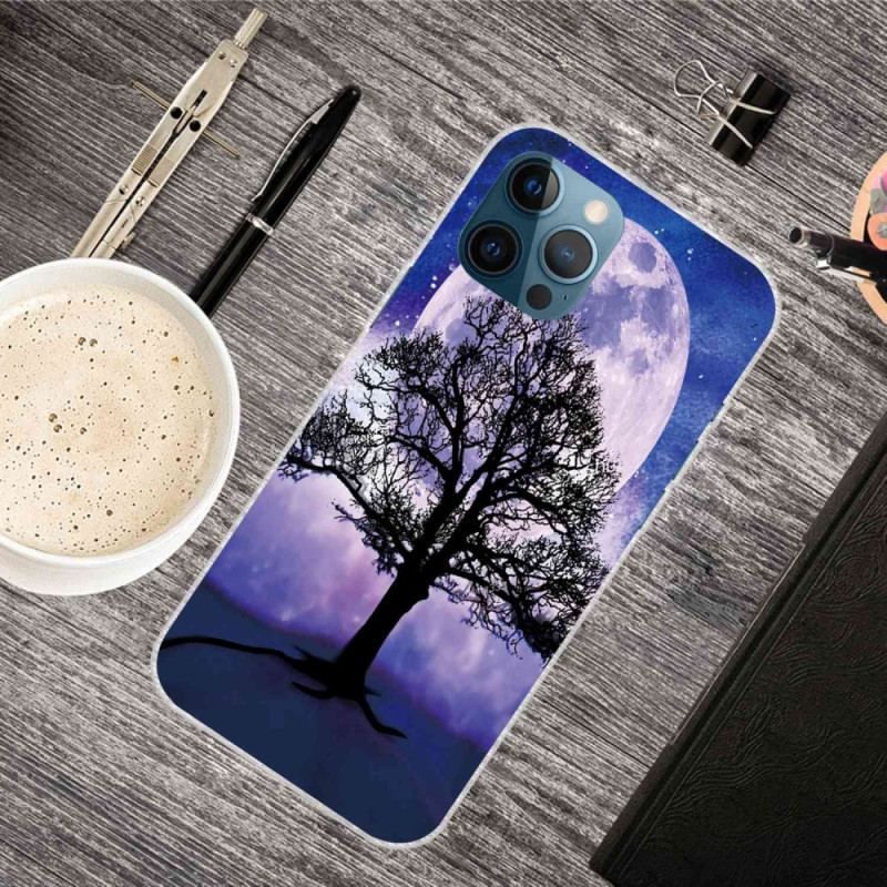 Coque iPhone 14 Pro Max Arbre sous la Lune