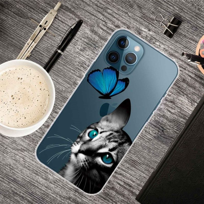 Coque iPhone 14 Pro Max Chat et Papillon