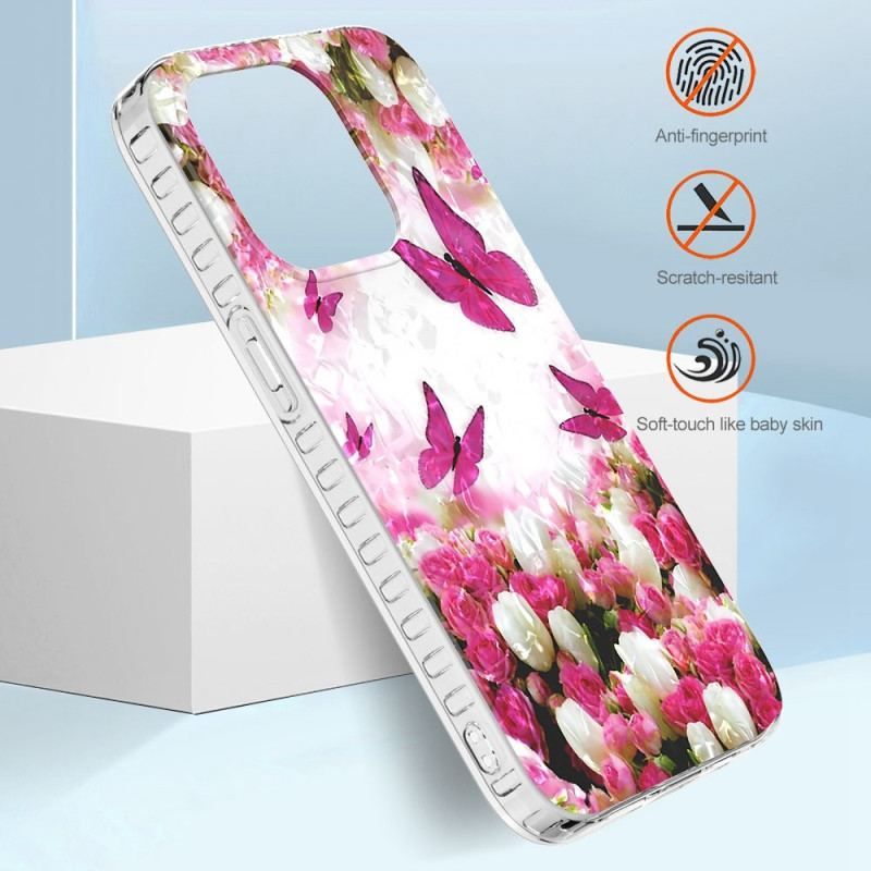 Coque iPhone 14 Pro Max Papillons Stylés