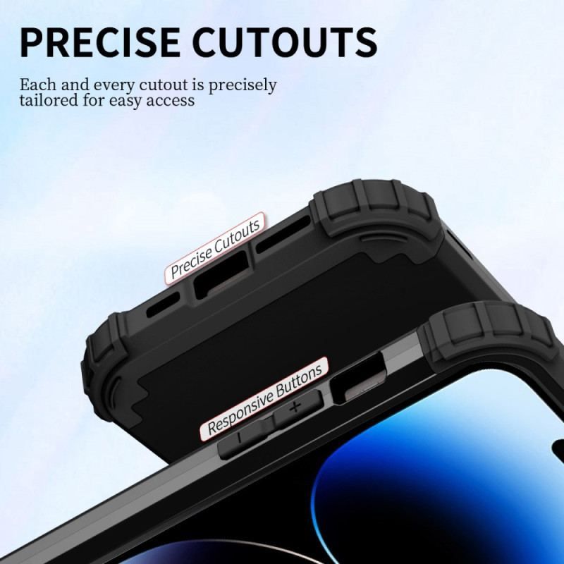 Coque iPhone 14 Pro Max Renforcée avec Anneau-Support