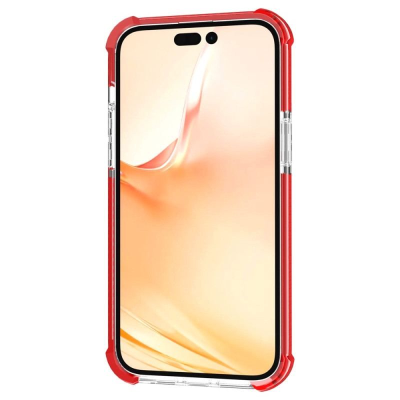 Coque iPhone 14 Pro Max Transparente Rebords Colorés