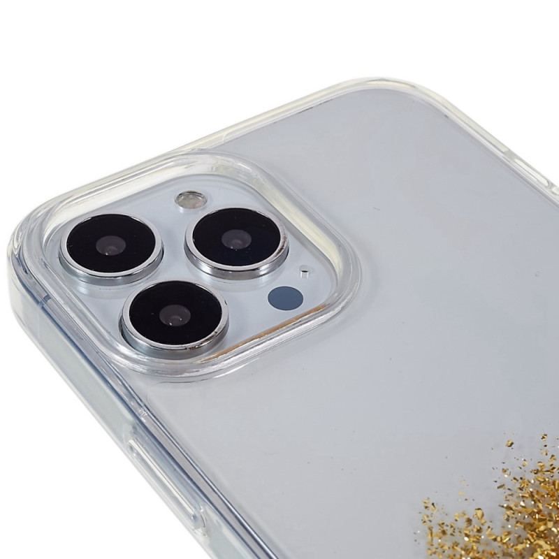 Coque iPhone 14 Pro Paillettes Art