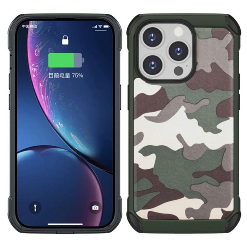 Coque iPhone 14 Pro Renforcée Camouflage