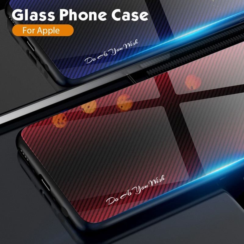 Coque iPhone 14 Pro Verre Trempé Fibre Carbone Classique