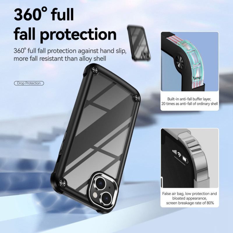 Coque iPhone 14 Transparente Alliage Aluminium