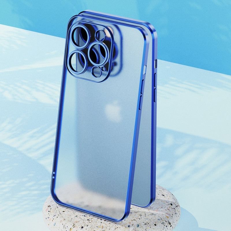 Coque iPhone 14 Transparente Style Métallisé