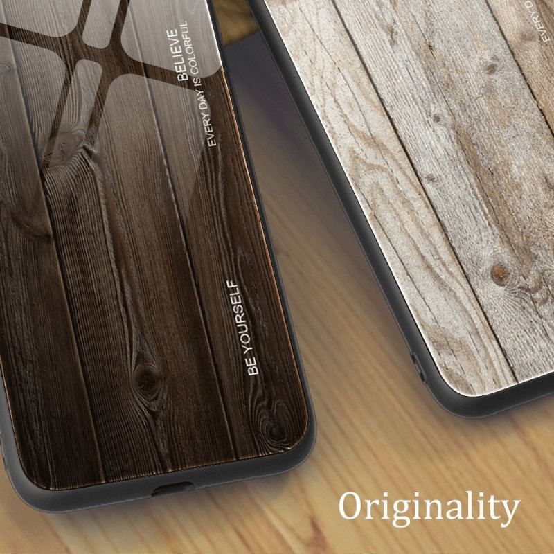 Coque iPhone 15 Plus Verre Trempé Design Bois