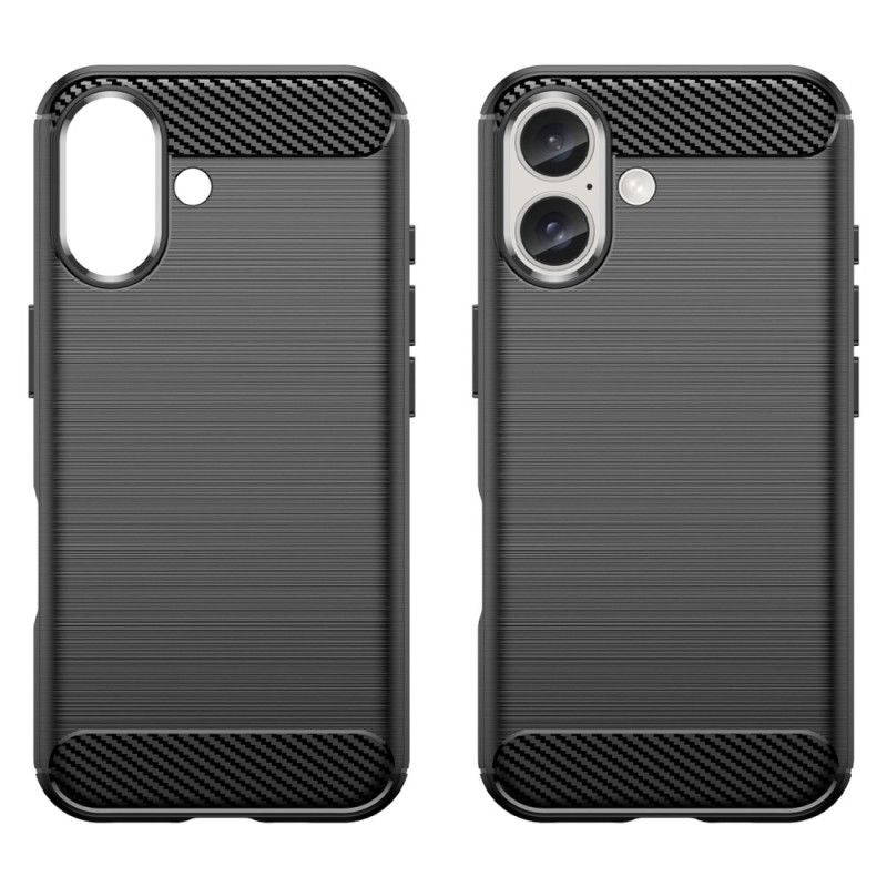 Coque iPhone 16 Fibre Carbone Brossée