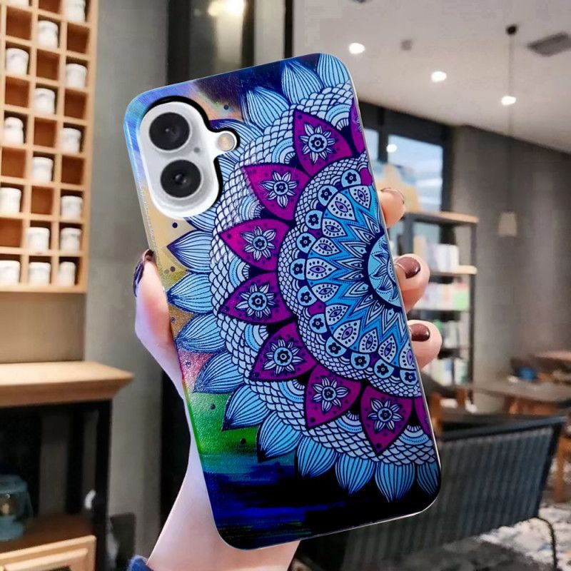 Coque iPhone 16 Fleur de Mandala