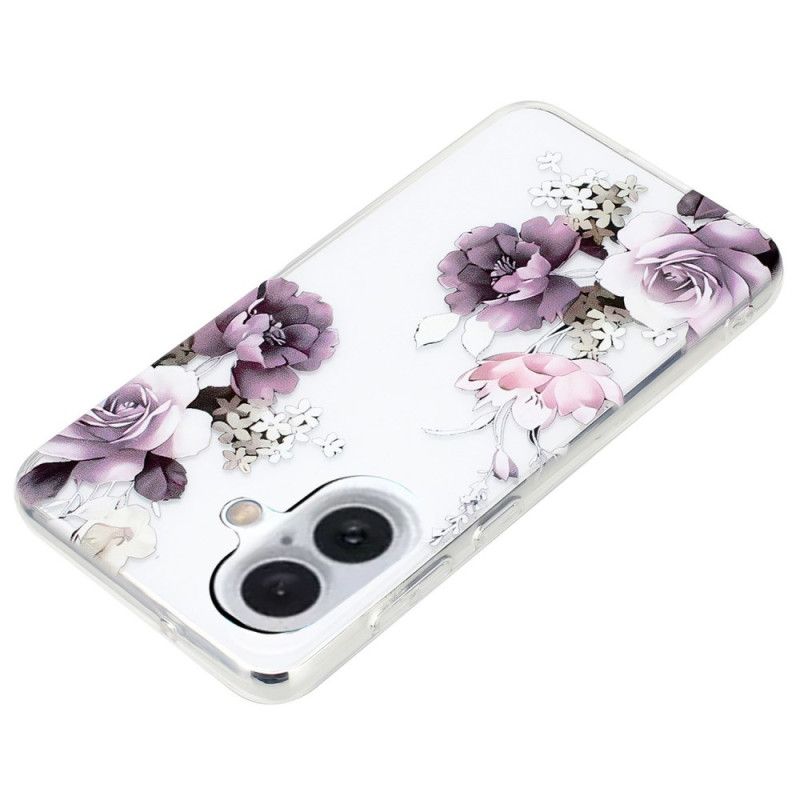 Coque iPhone 16 Pivoines