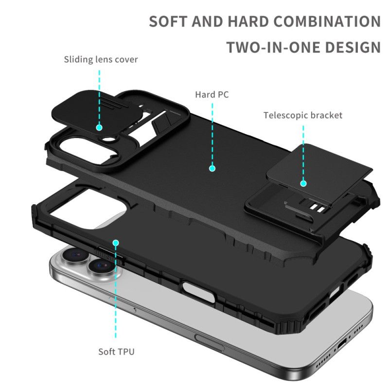 Coque iPhone 16 Plus Curseur de Caméra et Support