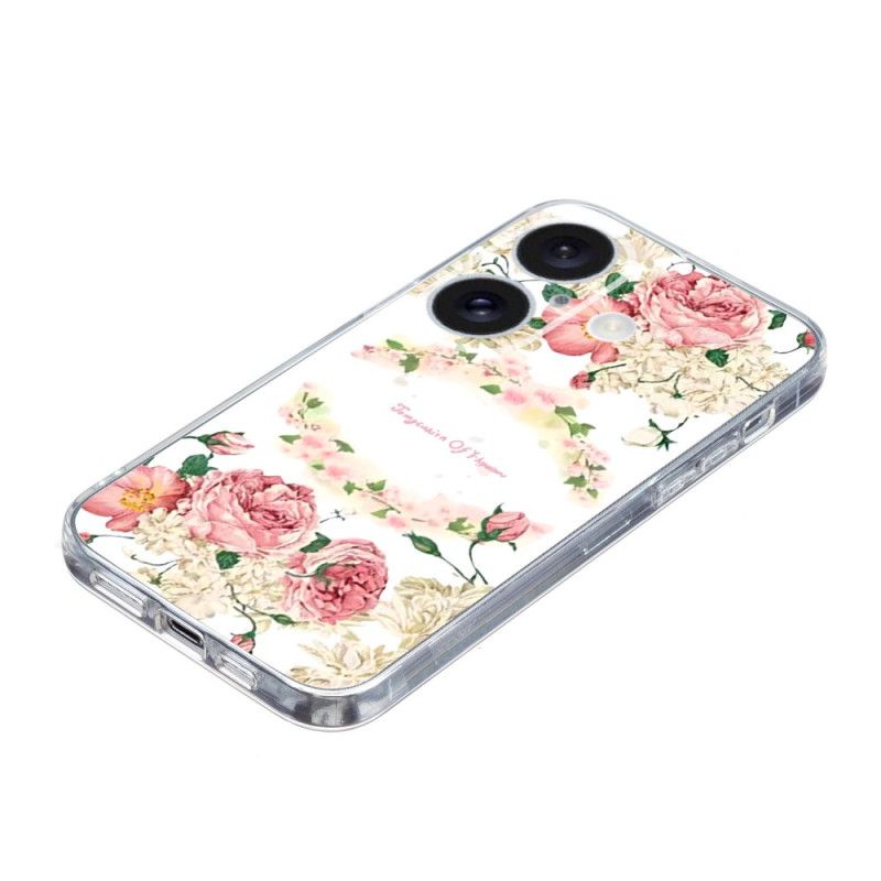 Coque iPhone 16 Plus Roses Vintage