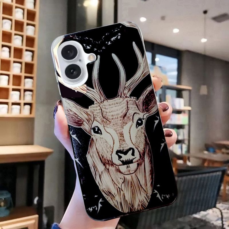 Coque iPhone 16 Plus Tête de Cerf