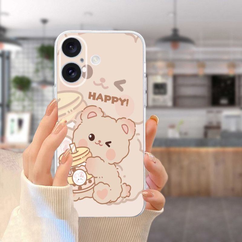 Coque iPhone 16 PlusHappy Bear