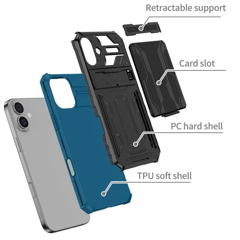 Coque iPhone 16 Porte-Cartes Intégré