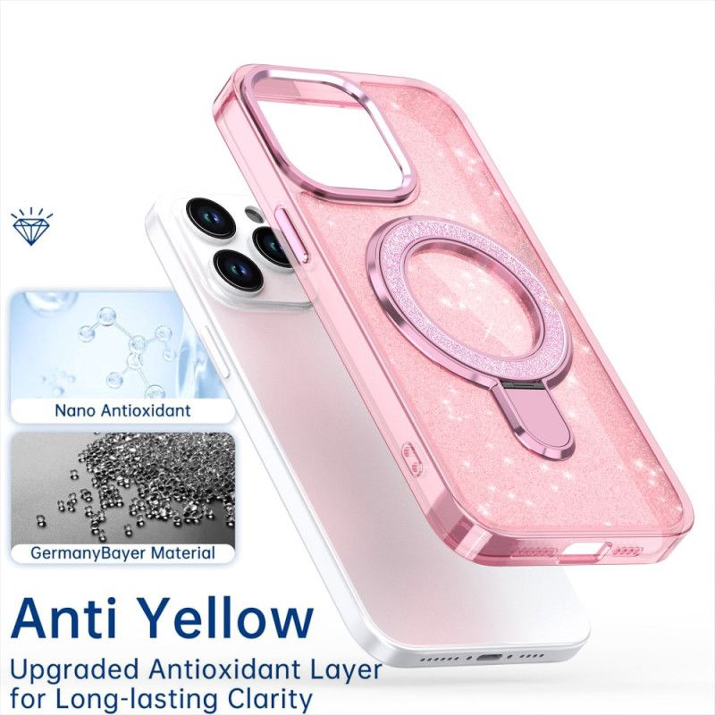 Coque iPhone 16 Pro Design Pailleté Compatible MagSafe